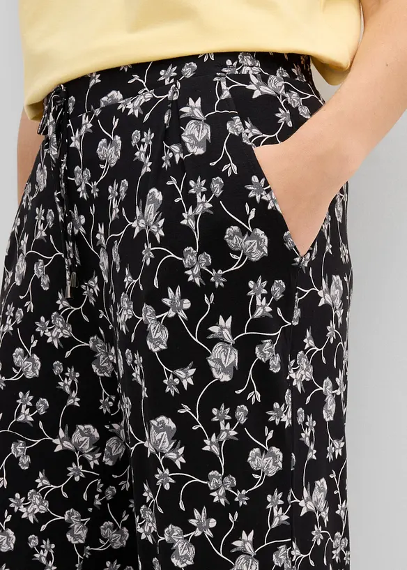 Pantalon palazzo en viscose extensible, bonprix