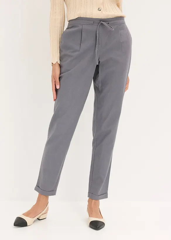 Pantalon en lin m&eacute;lang&eacute;, bonprix