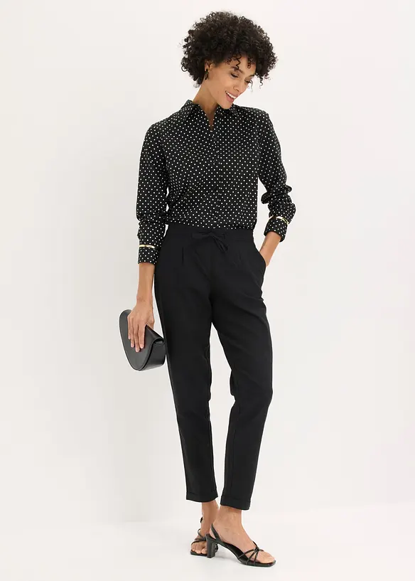 Pantalon en lin m&eacute;lang&eacute;, bonprix