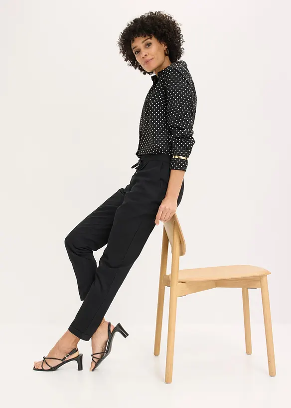 Pantalon en lin m&eacute;lang&eacute;, bonprix