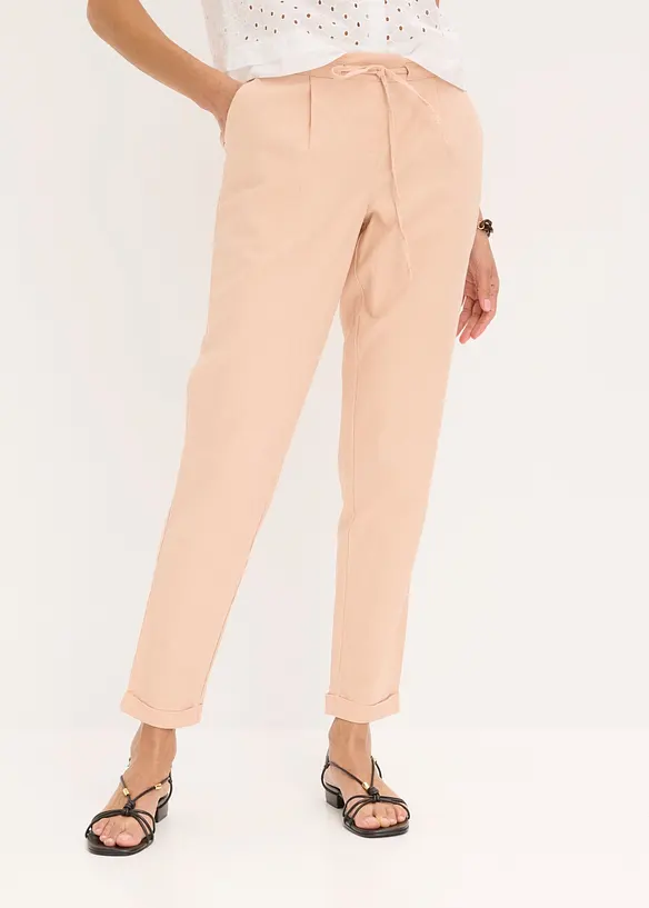 Pantalon en lin m&eacute;lang&eacute;, bonprix