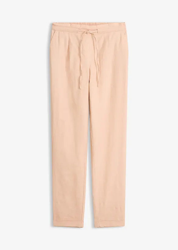 Pantalon en lin m&eacute;lang&eacute;, bonprix