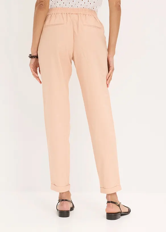 Pantalon en lin m&eacute;lang&eacute;, bonprix