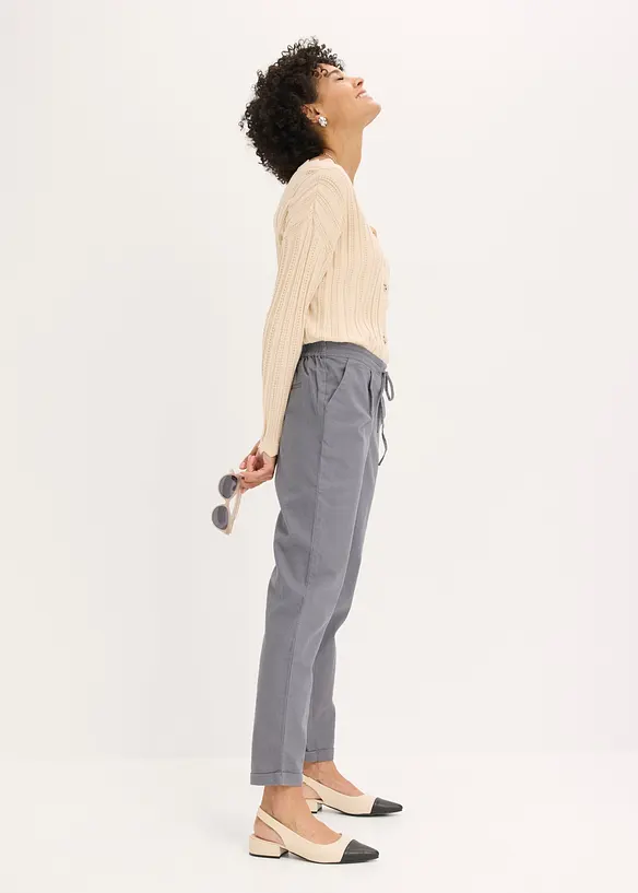 Pantalon en lin m&eacute;lang&eacute;, bonprix
