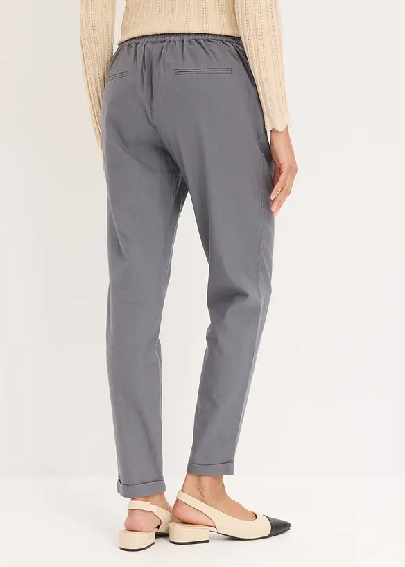 Pantalon en lin m&eacute;lang&eacute;, bonprix