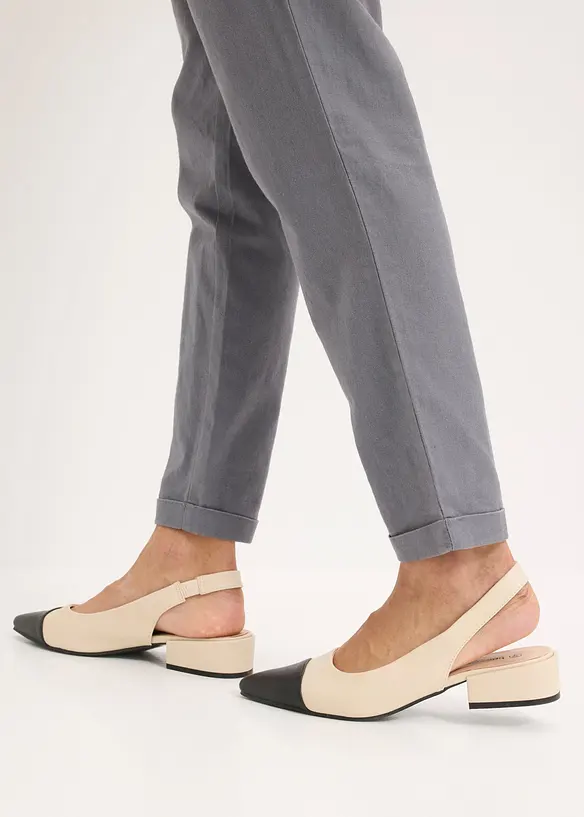 Pantalon en lin m&eacute;lang&eacute;, bonprix