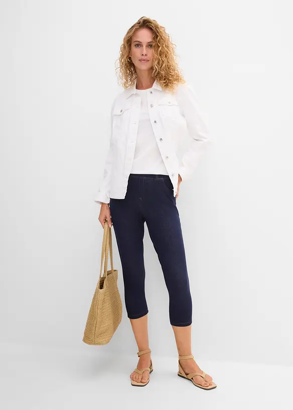 Legging corsaire imitation jean, bonprix