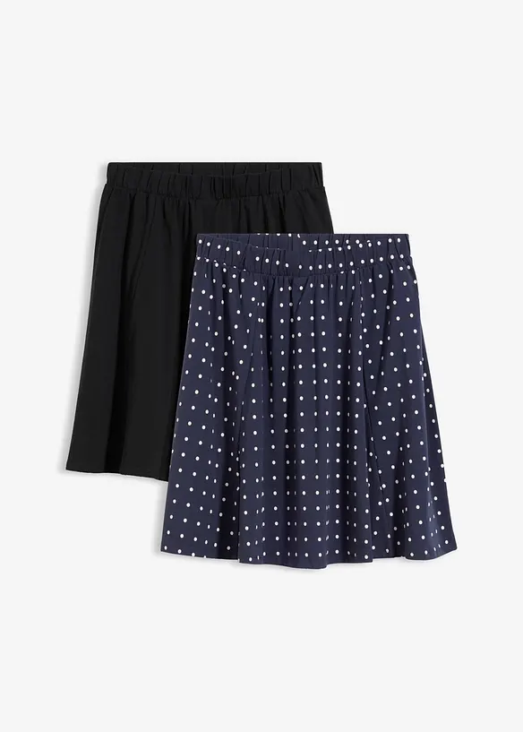 Lot de 2 jupes en jersey, bonprix