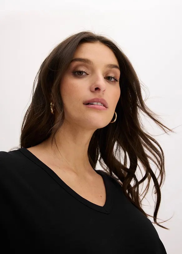 T-shirt en viscose m&eacute;lang&eacute;e, bonprix