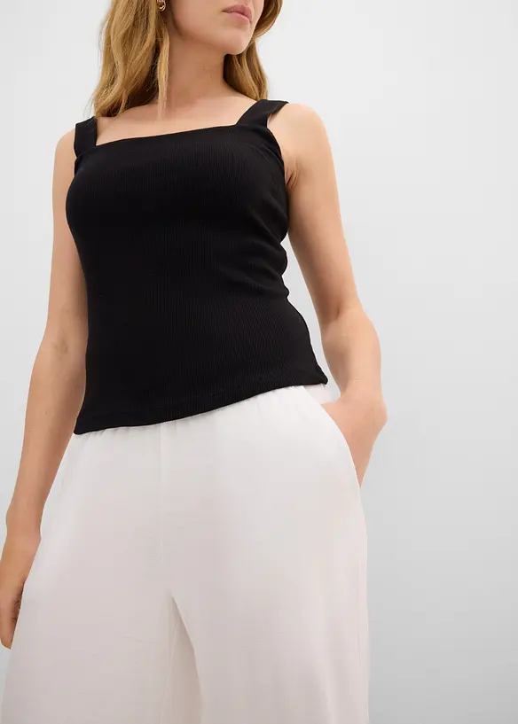 Jersey-Hose aus flie&szlig;endem Viskose-Mix, 7-8-L&auml;nge, bonprix