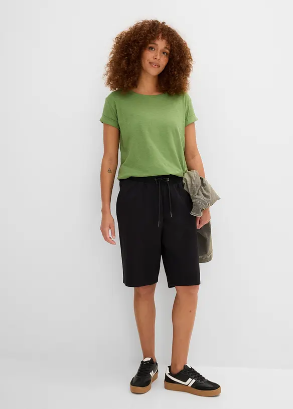 Sweat-Bermuda aus reiner Baumwolle, bonprix