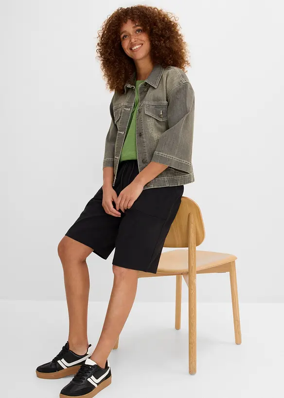 Sweat-Bermuda aus reiner Baumwolle, bonprix