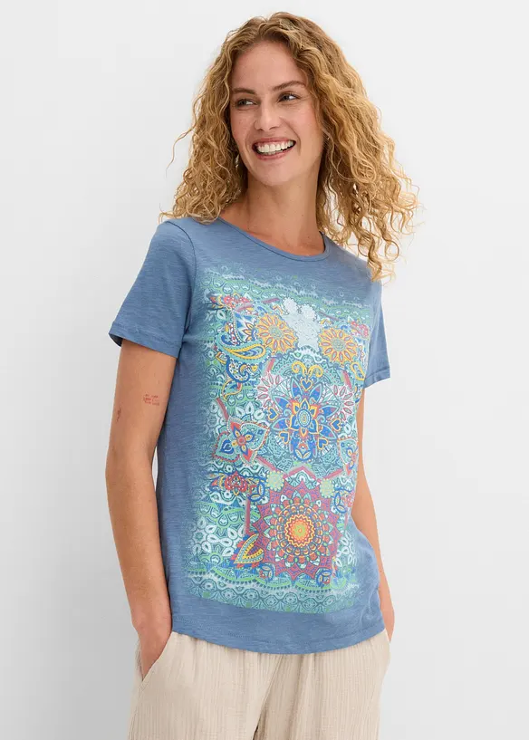 T-Shirt aus reiner Baumwolle, bonprix