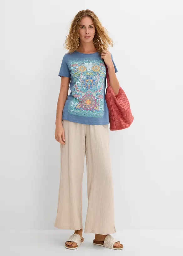 T-Shirt aus reiner Baumwolle, bonprix