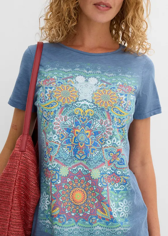 T-Shirt aus reiner Baumwolle, bonprix