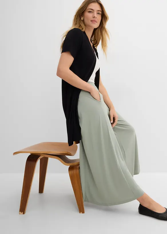 Jersey-Culotte mit weitem Bein, bonprix