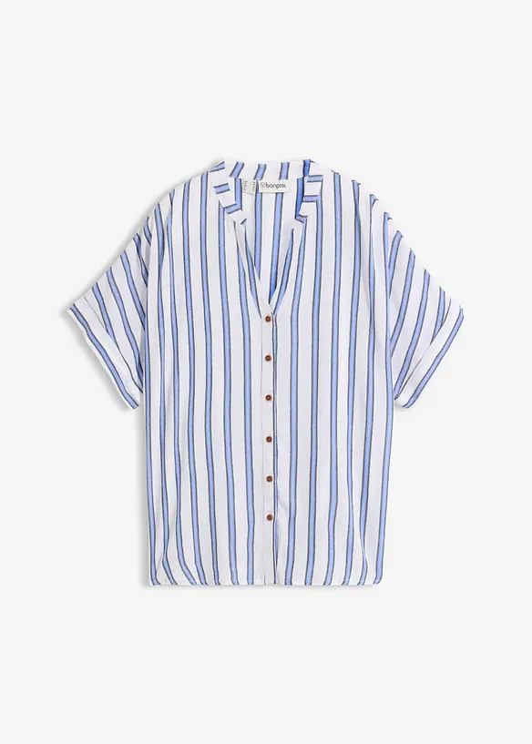 Chemisier fluide en cr&eacute;pon de viscose, bonprix