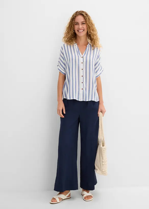 Chemisier fluide en cr&eacute;pon de viscose, bonprix