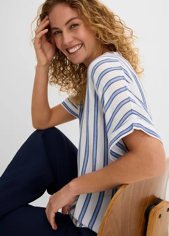 Chemisier fluide en cr&eacute;pon de viscose, bonprix