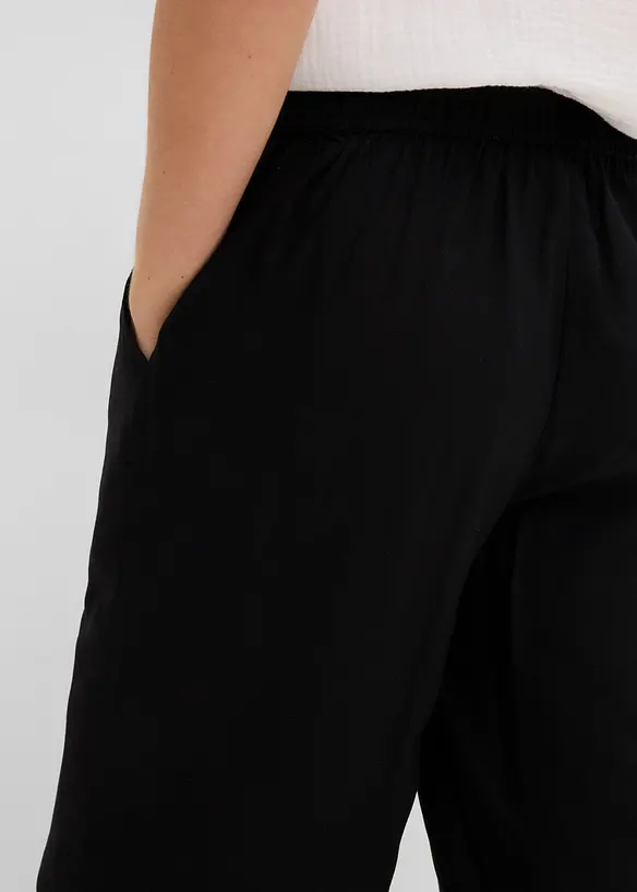3/4-Hose mit Bequembund aus Viskose, bonprix