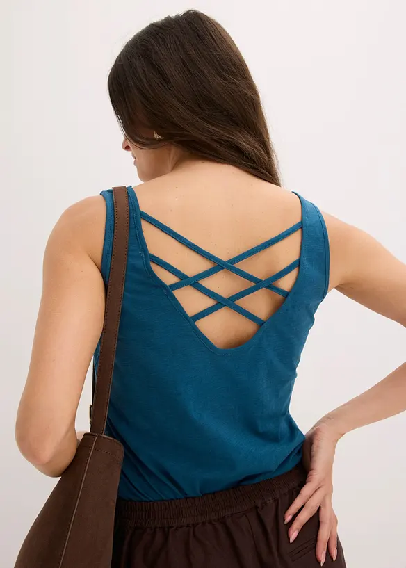 Jersey-Top aus reiner Bio-Baumwolle, bonprix