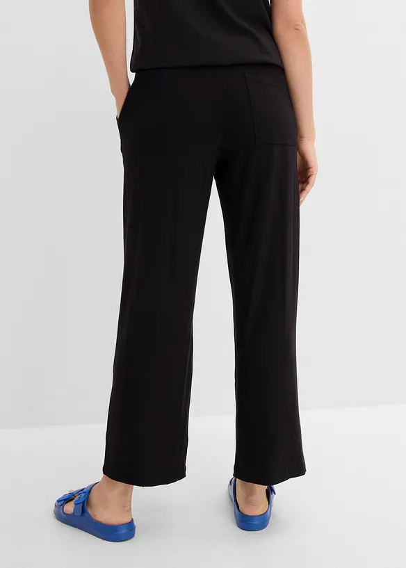 Pantalon fluide en jersey viscose extensible, bonprix