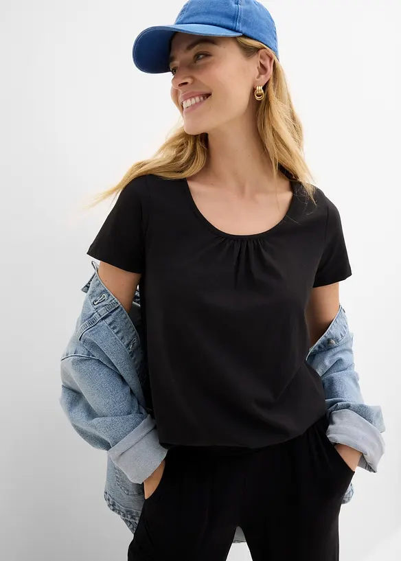 Pantalon fluide en jersey viscose extensible, bonprix