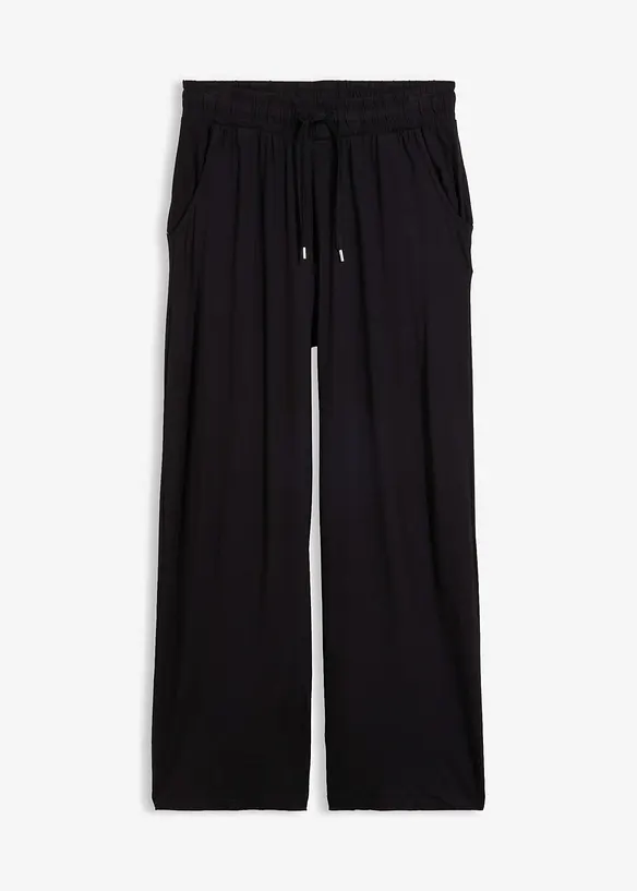 Pantalon fluide en jersey viscose extensible, bonprix