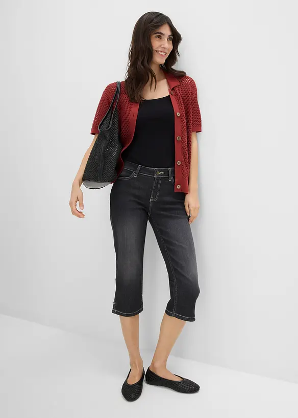 Lot de 2 jeans corsaire, bonprix