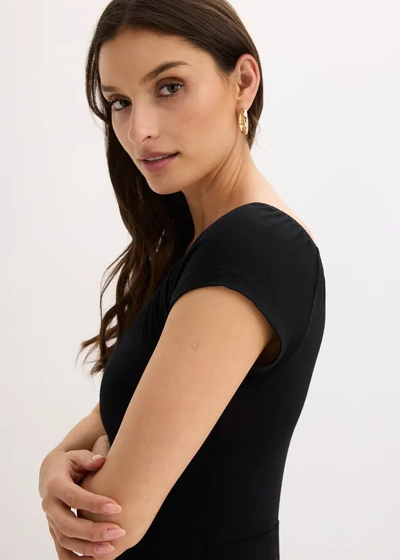 Robe longue en viscose extensible, bonprix