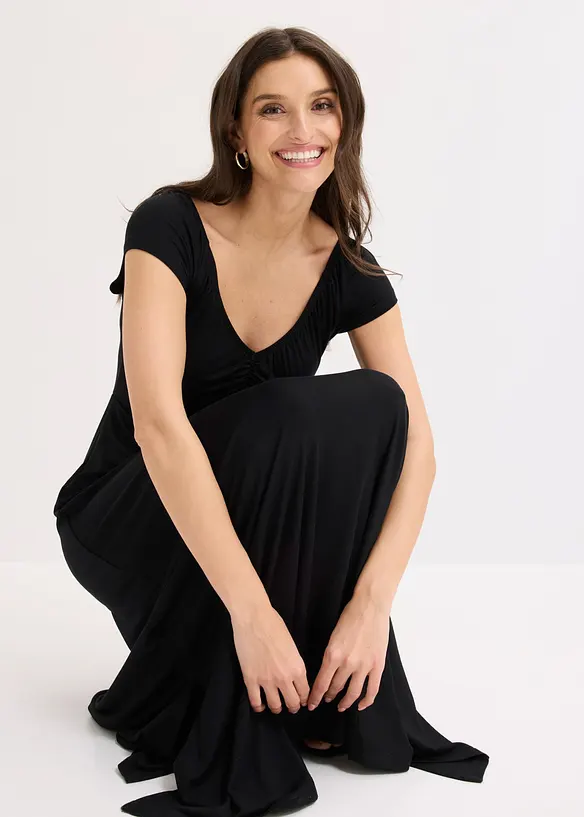 Robe longue en viscose extensible, bonprix