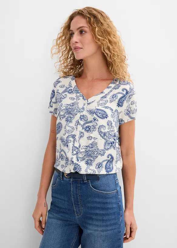 Bluse, Kurzarm, bonprix