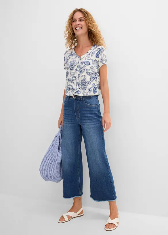 Bluse, Kurzarm, bonprix