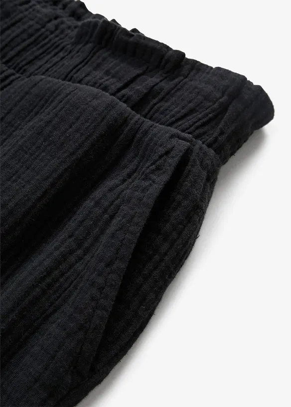 Pantalon large en gaze de coton, bonprix