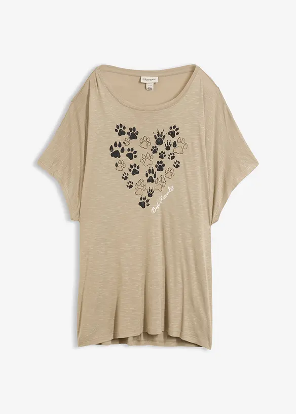 T-Shirt aus flie&szlig;ender Viskose, bonprix