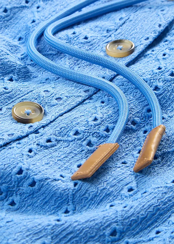 T-shirt col Henley &agrave; capuche, bonprix