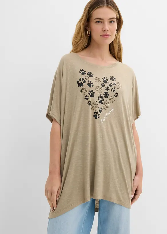 T-Shirt aus flie&szlig;ender Viskose, bonprix