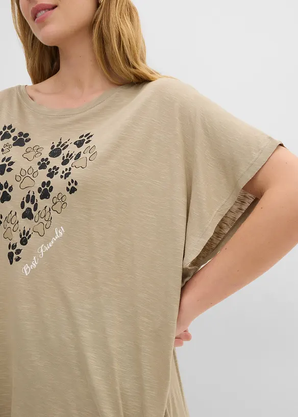 T-Shirt aus flie&szlig;ender Viskose, bonprix