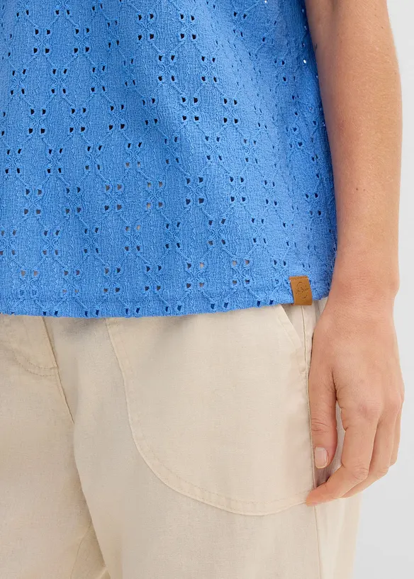 T-shirt col Henley &agrave; capuche, bonprix