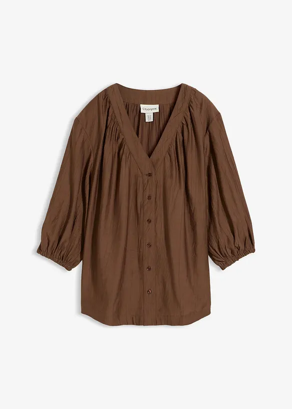 Oversize-Bluse aus softem Viskose-Mix, bonprix