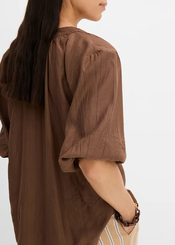 Oversize-Bluse aus softem Viskose-Mix, bonprix
