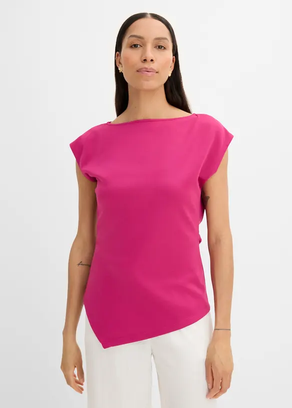 Asymmetrisches Top aus bequemem Scuba, bonprix