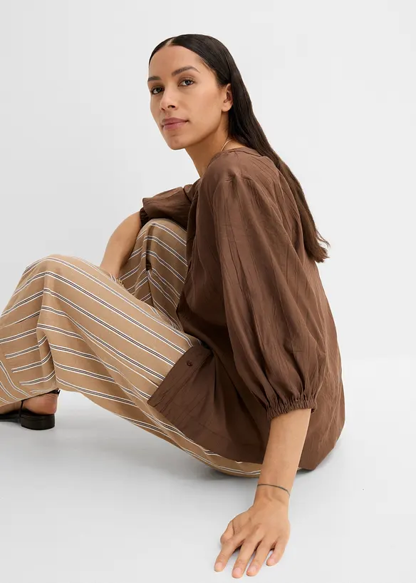 Oversize-Bluse aus softem Viskose-Mix, bonprix