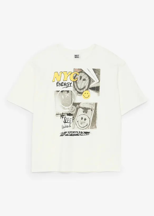 T-shirt loose Smiley World 100% coton, SmileyWorld