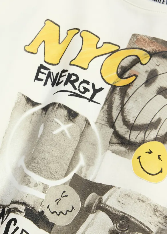 T-shirt loose Smiley World 100% coton, SmileyWorld