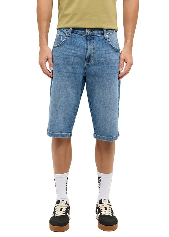 Bermuda extensible Mustang en jean, droit, Mustang Jeans