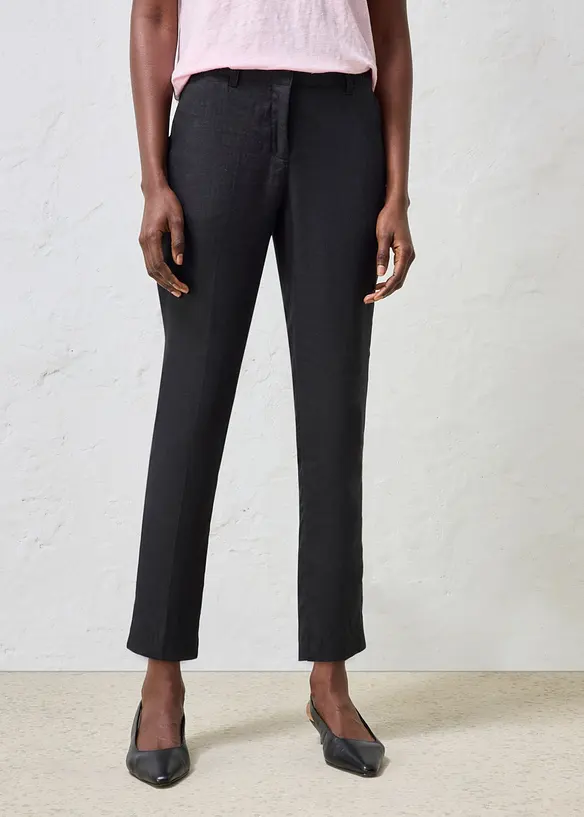 Pantalon raccourci, 100% lin, bonprix