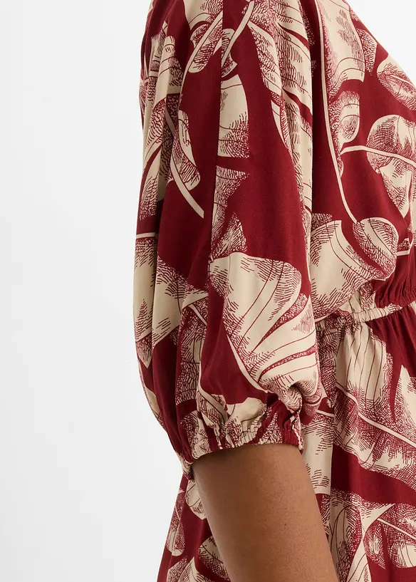 Kaftan-Kleid aus flie&szlig;ender Viskose, bonprix