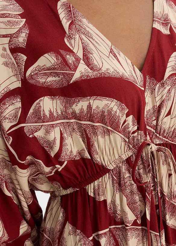 Kaftan-Kleid aus flie&szlig;ender Viskose, bonprix