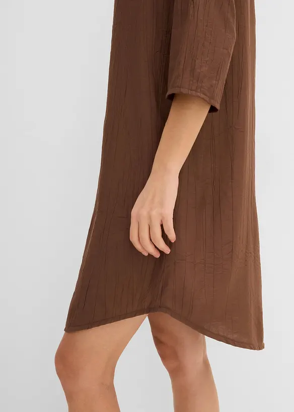 Robe-tunique textur&eacute;e en viscose majoritaire, bonprix